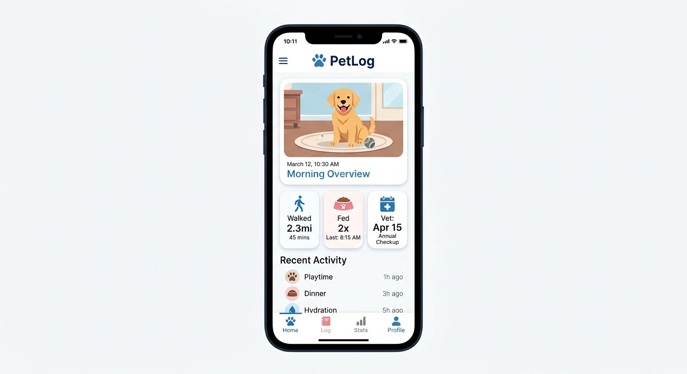 PetLog app screenshot
